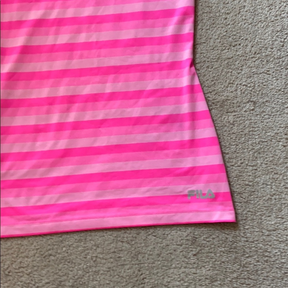 Fila Performance Running Neon Pink Racerback Tank - Picture 4 of 7